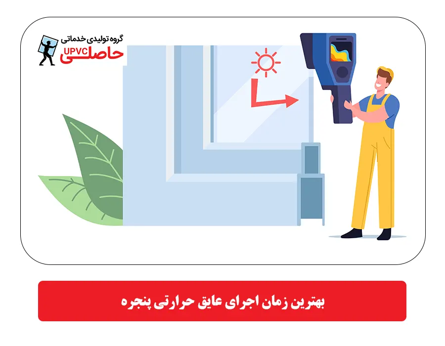 بهترین زمان اجرای عایق حرارتی پنجره